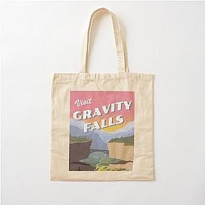 Visit Gravity Falls Postcard Cotton Tote Bag