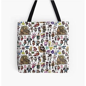 Cute Gravity Falls Doodle All Over Print Tote Bag