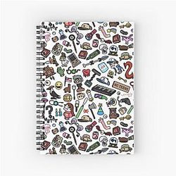 Gravity Falls Pattern Spiral Notebook