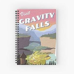 Visit Gravity Falls Postcard Spiral Notebook