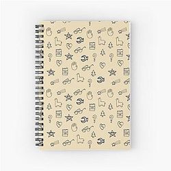 Gravity Falls Wheel Symbols Spiral Notebook