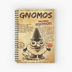 Gravity Falls Gnomes Spiral Notebook