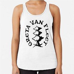 Greta Van Fleet Tree Logo Racerback Tank Top