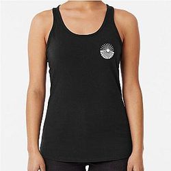 Greta Van Fleet 'Heat Above' White Symbol  Racerback Tank Top