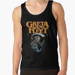 Greeta Van Fleet4 Greta Van Fleet Shirt Retro Musical Shirt   Tank Top