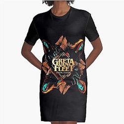 greta van fleet Graphic T-Shirt Dress