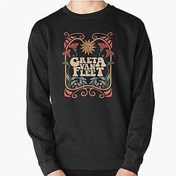 Greta Van Fleet Rock Band Boho Vintage Musician Pullover Sweatshirt