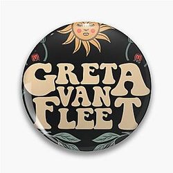 Greta Van Fleet Rock Band Boho Vintage Musician Pin