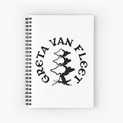 Greta Van Fleet Tree Spiral Notebook