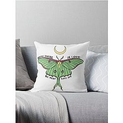 Greta Van Fleet Luna Moth Throw Pillow