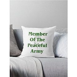 Greta Van Fleet Peaceful Army Throw Pillow