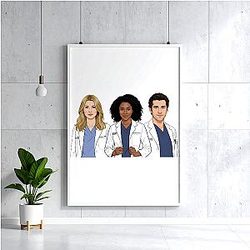 Grey's Anatomy LA 0102 - American medical drama television series Grey's Anatomy Poster