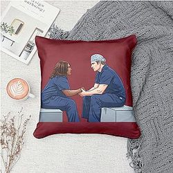 Grey's Anatomy LA 0102 - Features complex surgical cases and romance Grey's Anatomy Throw Pillow