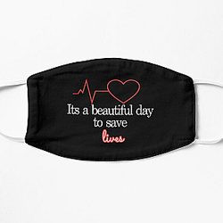 Greysanatomy Scrub Cap black   Flat Mask RB1010
