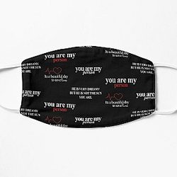 Greysanatomy Scrub Cap black four sticker pack Flat Mask RB1010