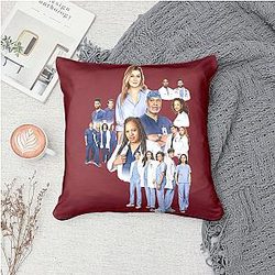 Grey's Anatomy - Meredith Grey's Medical Journey Grey's Anatomy Throw Pillow