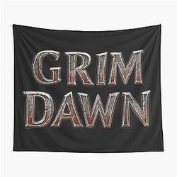 Grim Dawn Game Title Tapestry