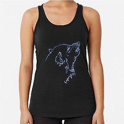 Grim Dawn Wolf Constellation Racerback Tank Top