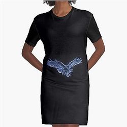 Grim Dawn Hawk Constellation Design Graphic T-Shir
