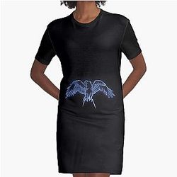 Grim Dawn Falcon Constellation Design T-Shirt Dress