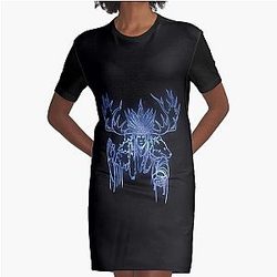 Grim Dawn Amatok Constellation Graphic T-Shirt Dress