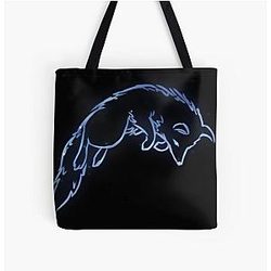 Grim Dawn Fox Constellation Tote Bag