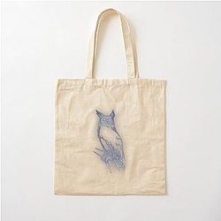 Grim Dawn Owl Cotton Tote Bag