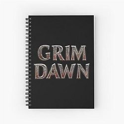 Grim Dawn Game Title Logo Notebook