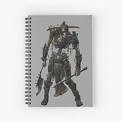 Grim Dawn Skeleton Warrior Design Spiral Notebook