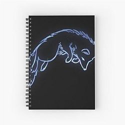 Grim Dawn Fox Constellation Spiral Notebook