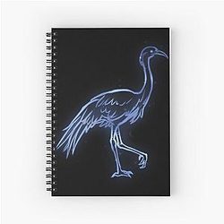 Grim Dawn Crane Constellation Design Spiral Notebook