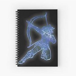 Grim Dawn Huntress Constellation Design Spiral Notebook