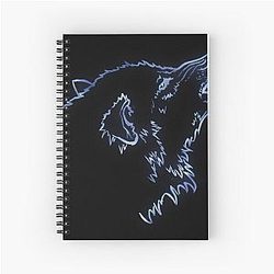 Grim Dawn Wolf Constellation Spiral Notebook