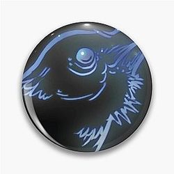 Grim Dawn Raven Constellation Design Pin