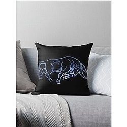Grim Dawn Bull Constellation Design Throw Pillow