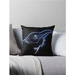 Grim Dawn Raven Constellation Design Throw Pillow