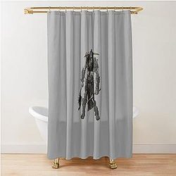 Grim Dawn Skeleton Warrior Design Shower Curtain