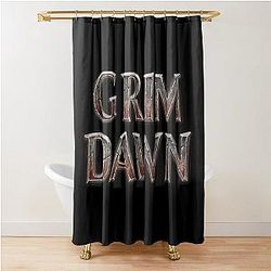 Grim Dawn Game Title Logo Shower Curtain