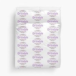 Purple Griselda Label Duvet Cover