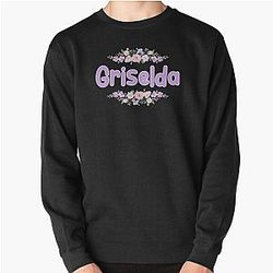 Purple Flower Griselda Label Pullover Sweatshirt