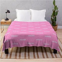 Griselda Pink Throw Blanket