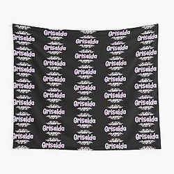 Purple Flower Label Tapestry