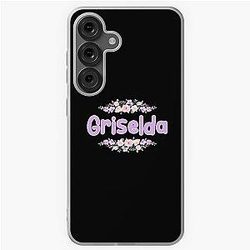 Purple Flower Griselda Name Label Samsung Galaxy Soft Case