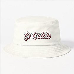 Retro Griselda Name Label Bucket Hat is not too long.