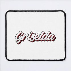 Retro Griselda Name Label Mouse Pad