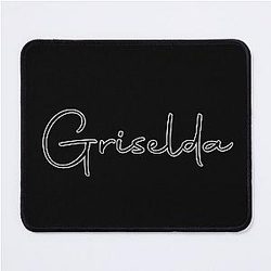 Griselda Cursive Name Label Mouse Pad