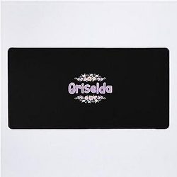 Purple Griselda Label (Black) Desk Mat