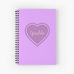 Griselda Girl Purple Spiral Notebook