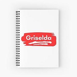 Griselda Name Label Gift For Male Named Griselda Spiral Notebook