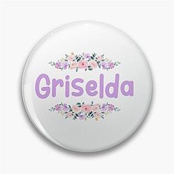 Purple Griselda Name Label Pin
